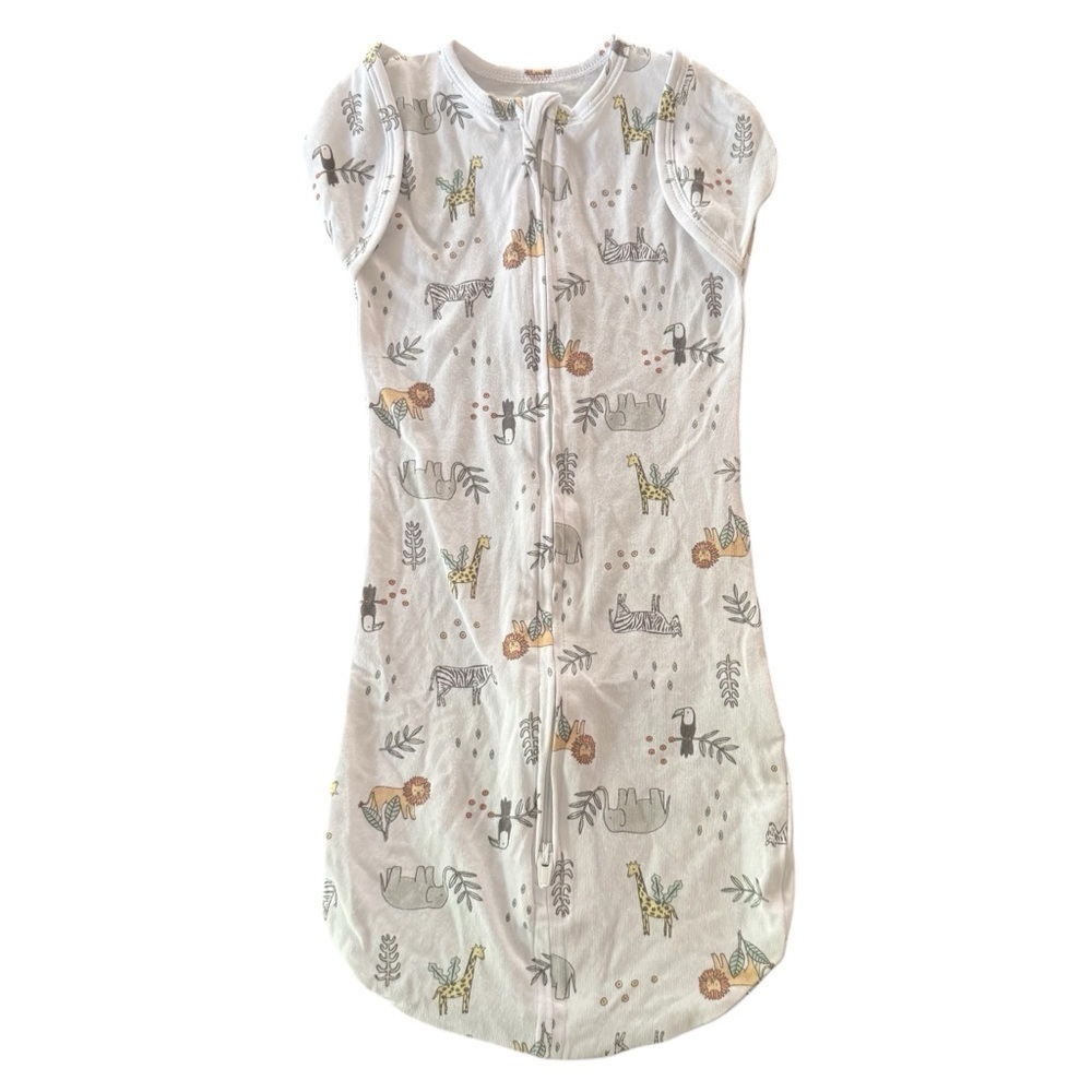 Aden + Anais Baby Sleep Sack Full Zip Safari Animals Size 0-3